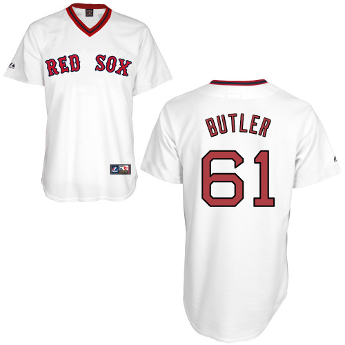 Daniel Butler #61 mlb Jersey-Boston Red Sox Women's Authentic Home Alumni Association Baseball Jersey